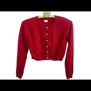 Gymboree Red Cardigan SZ 10